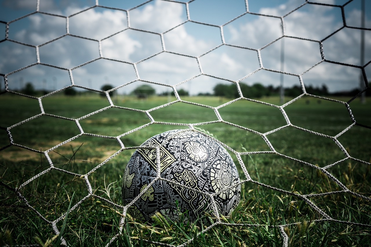 Fotbollsspelare på planen